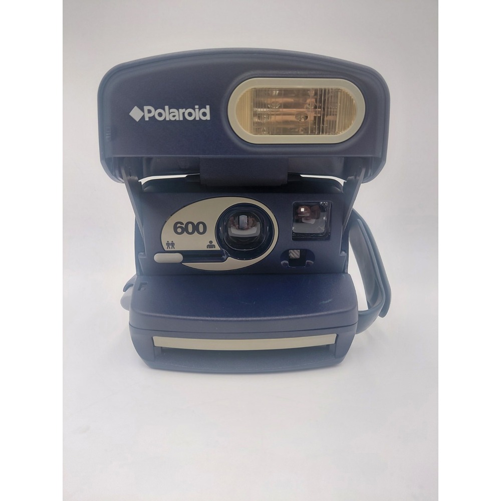 Vtg 90's Polaroid One Step Auto Focus Instant 600 Film Camera Blue Untested